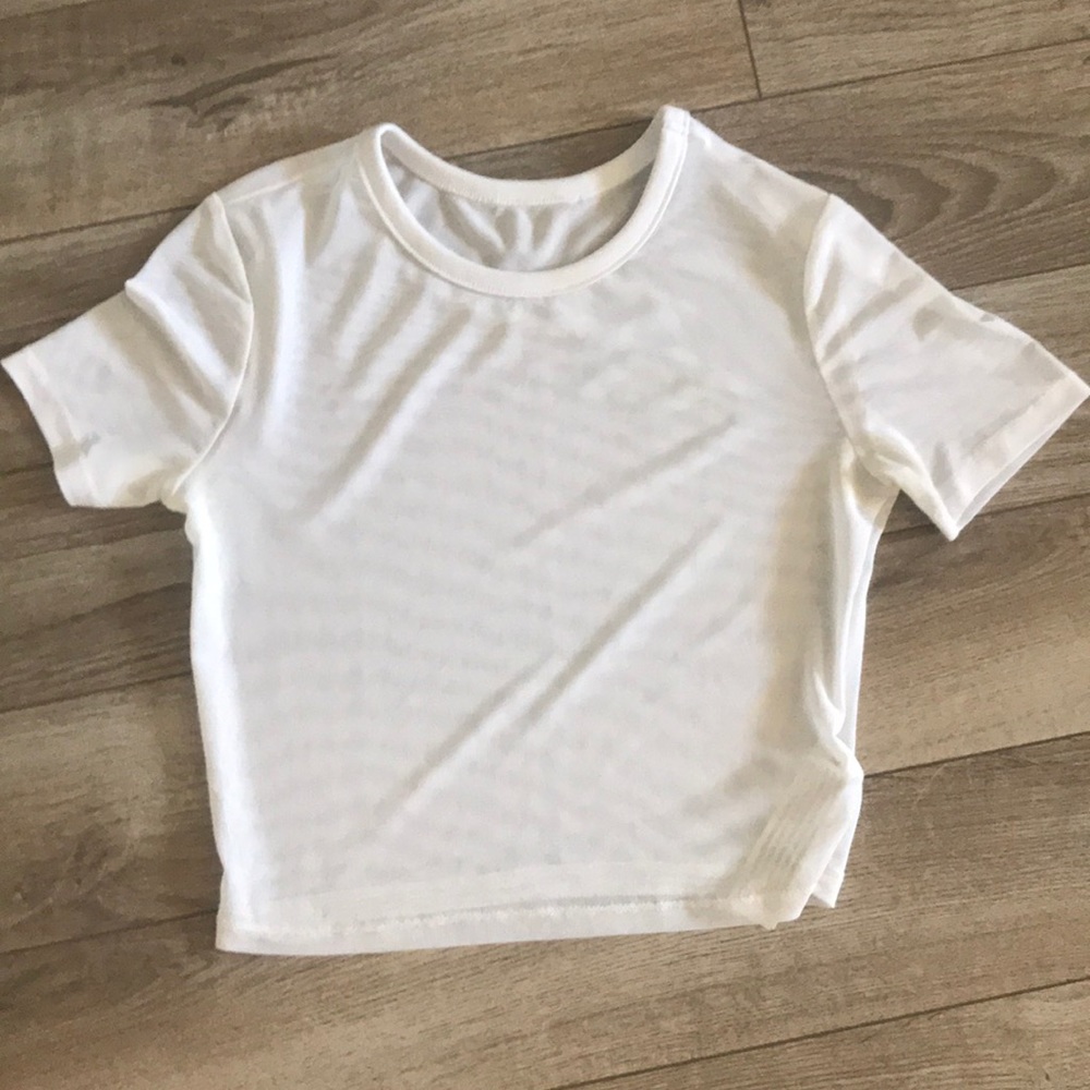 White mesh top